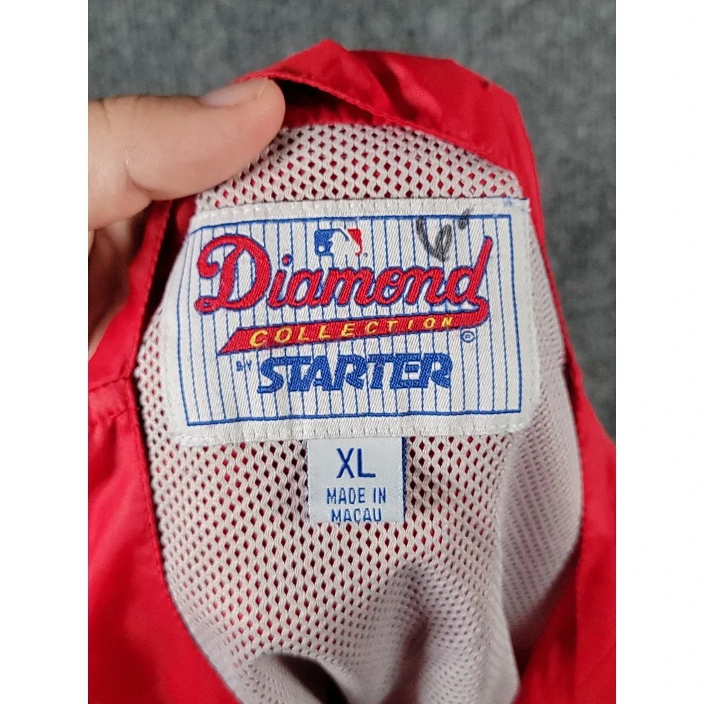 Vintage St Louis Cardinals Pullover Mens XL Red MLB Jacket Starter Diamond 90s